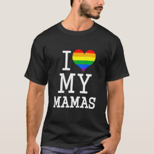 Camiseta Crianças Gay Mães Roupas De Bebê Eu Amo Minhas Mam