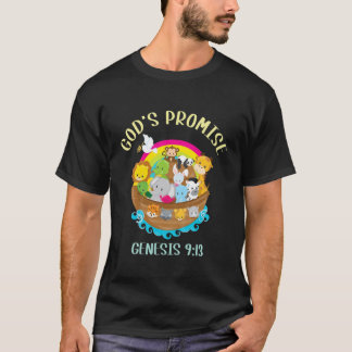 Camiseta Crianças Gênesis 9:13 Promessa de Deus Yout da Bíb