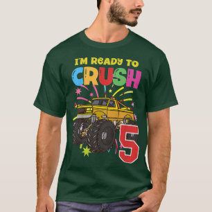 Camiseta Crianças Gift Monstro Amarelo está pronto para min