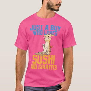 Camiseta Crianças Giraffe Anime Gift