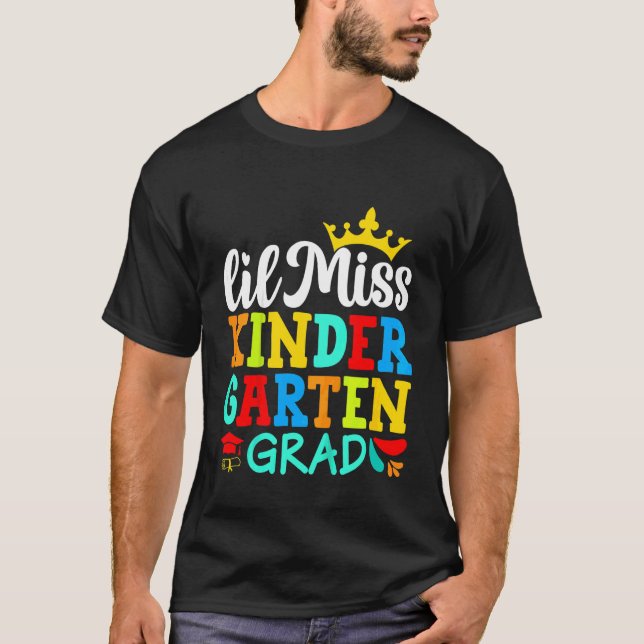 Camiseta Crianças Graduação no Jardim de Infância Lil Miss  (Frente)