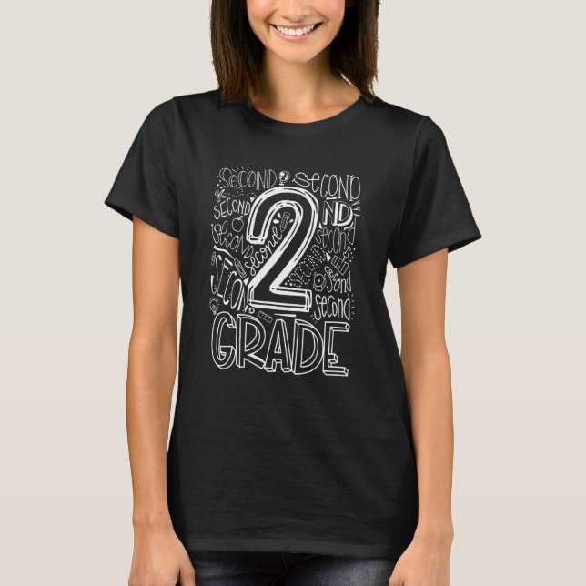 Camiseta Crianças Grau segundo Tipografia Equipe de Segundo (Frente)