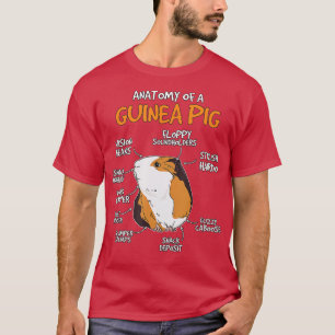 Camiseta Crianças Guiné Porco Dão Coisas De Caveira Anatomi
