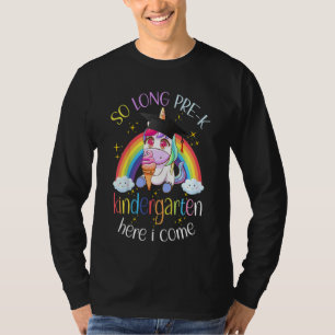 Camiseta Crianças Há Tão Tempo Pré-Jardim Secundário Aqui E