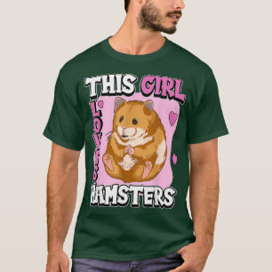 Camiseta Crianças Hammy Essa Garota ama Hamsters