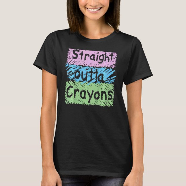 Camiseta Crianças Heteros Fora De Crayons (Frente)