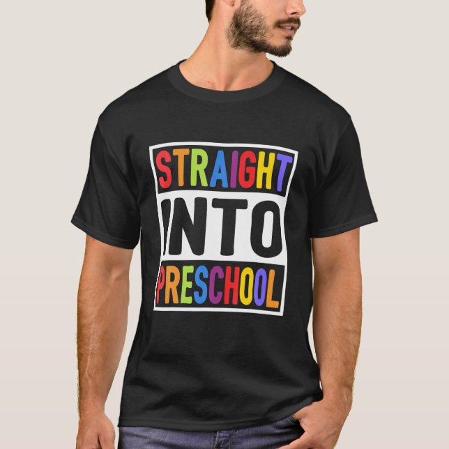 Camiseta Crianças Heteros Na Pré-Escola Primeiro Dia Da Esc (Frente)