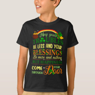 Camiseta Crianças Homens Mulheres Bênção Irlandesa Dia de S