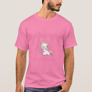 Camiseta Crianças Hooray É meu Anúncio de Unicórnio par