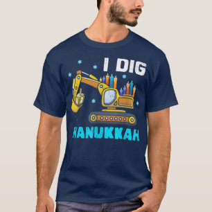 Camiseta Crianças I Dig Hanukkah Ecavator Construção