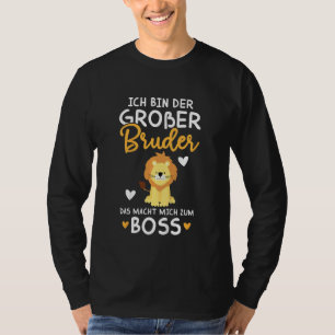 Camiseta Crianças Ich Caixa Großbruder Boss Bald Groser Bro