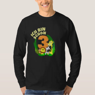 Camiseta Crianças Ich Caixa Schon 3 Jahre Alt I Africa Jung