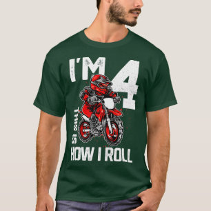 Camiseta Crianças Im 4 É Assim Que Eu Rolo A Camada De Suje