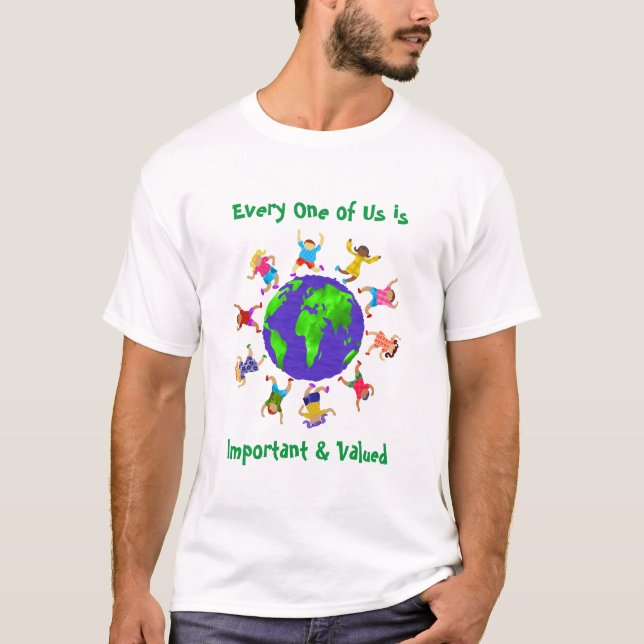 Camiseta Crianças Importantes e Valorizadas (Frente)