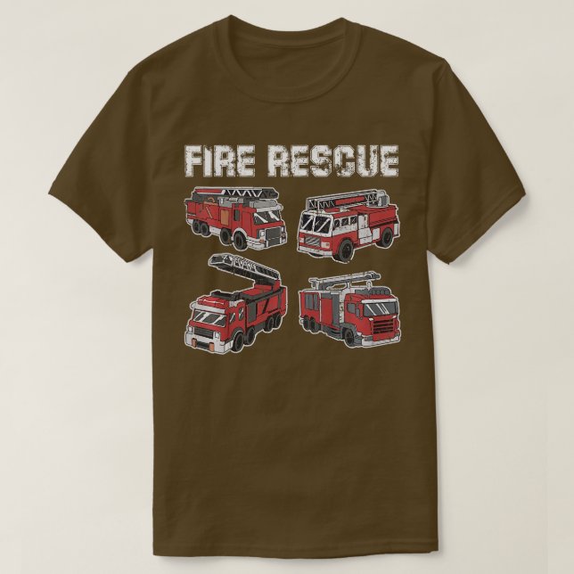 Camiseta Crianças incendeiam fogueiras de combate a incêndi (Frente do Design)