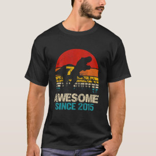 Camiseta Crianças Incríveis Desde 2015 Garoto 7 Bir De Sete