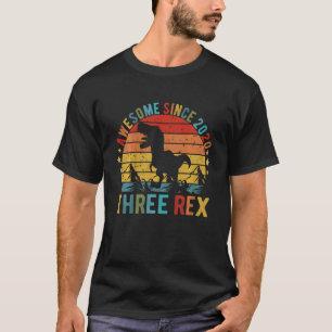Camiseta Crianças Incríveis Desde 2020, Três aniversário de