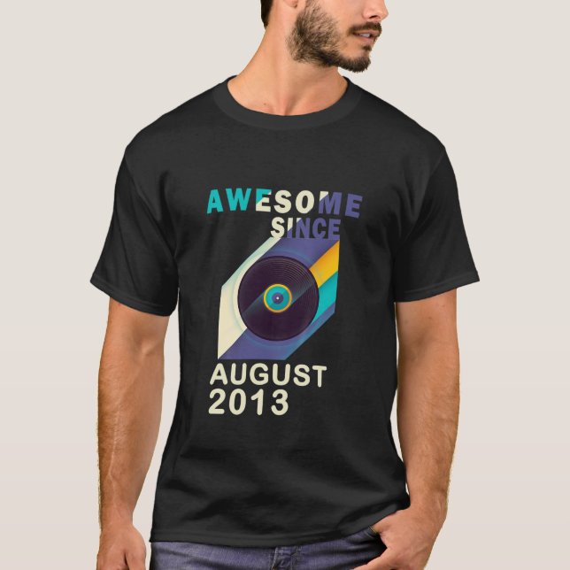 Camiseta Crianças Incríveis Desde Agosto De 2013 8º Anivers (Frente)