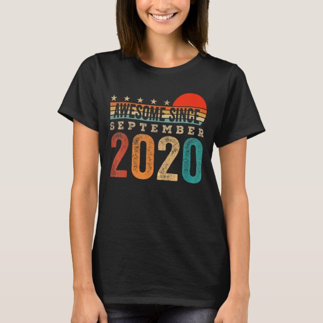 Camiseta Crianças Incríveis Desde setembro de 2020 segundo  (Frente)