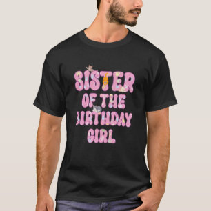 Camiseta Crianças Irmã Da Garota De Aniversário Gato Pareci