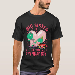 Camiseta Crianças, Irmã Grande Do Garoto De Aniversário Pro