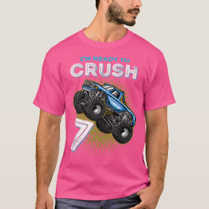 Camiseta Crianças Ix27m prontas para esmagar 7 caminhões mo