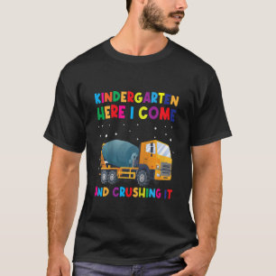 Camiseta Crianças Jardim De Infância Aqui Eu Vim Esmagá-Lo 