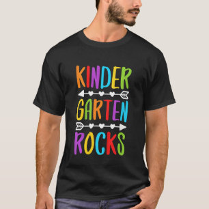 Camiseta Crianças Jardim Infantil Rocha Pré-Escolar De Volt