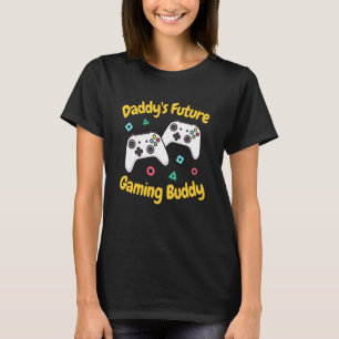 Camiseta Crianças Jogadoras Pai Gamer O Futuro do Papai Ami