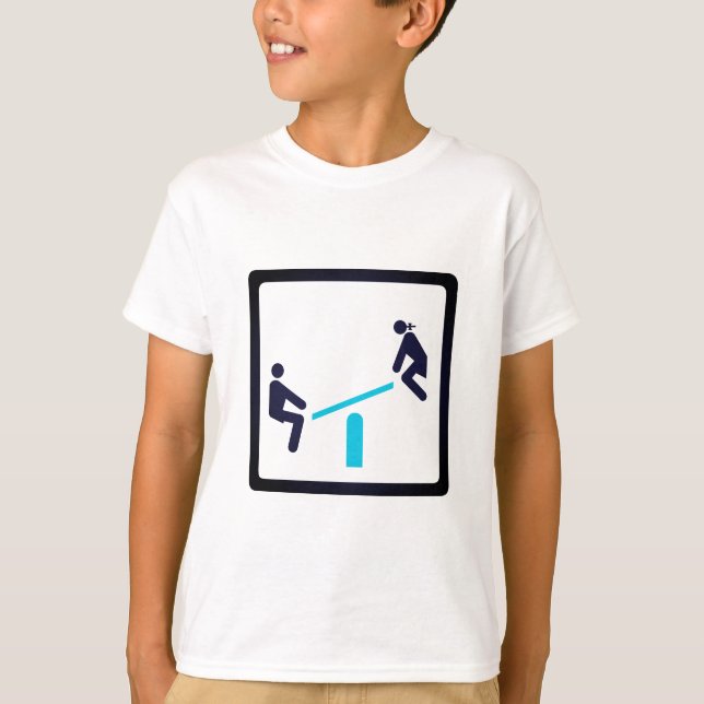 Camiseta Crianças, Jogos, Brincar (Frente)
