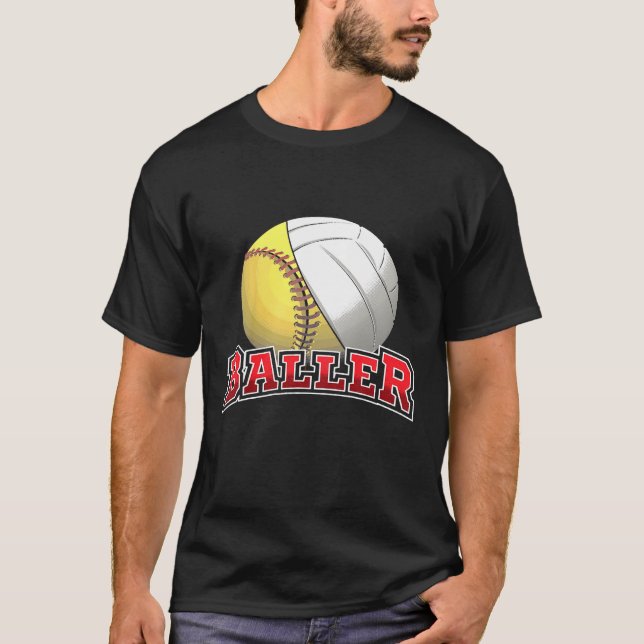 Camiseta Crianças Jovens Legal do Sofball em Voleibol (Frente)