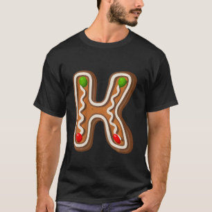 Camiseta Crianças K Putest Capital Natal Cooket Alphabet L