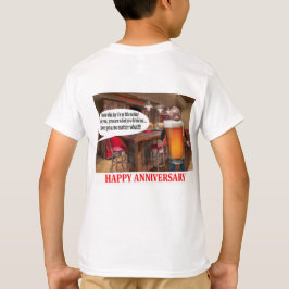 Camiseta crianças lá. Feliz Aniversário, cerveja de orangot