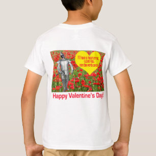 Camiseta crianças lá. Feliz dia de os namorados. laboratóri
