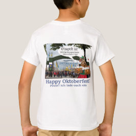 Camiseta crianças lá. Feliz Oktoberfest.