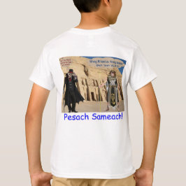Camiseta crianças lá. Feliz Passover. Loris/macaco