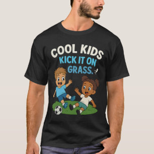 Camiseta Crianças Legais Chutam em Gr Gráfico de Futebol Ju