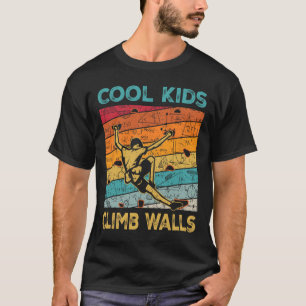 Camiseta Crianças Legais Escalam Paredes Esporte Extremo Es