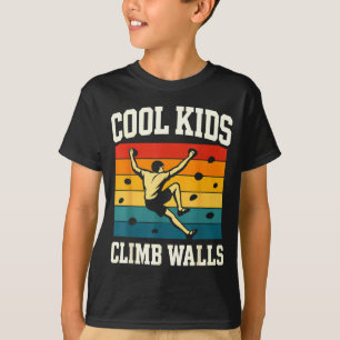 Camiseta Crianças Legais Escalam Paredes Extremesrt Escalad