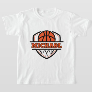 Camiseta Crianças legal de basquetebol negro