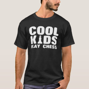 Camiseta Crianças Legal do Xadrez jogam xadrez