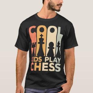 Camiseta Crianças legal Jogam Xadrez Vintage Chess Player C