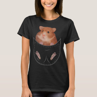 Camiseta Crianças legal Roupas De Hamster Foguetes De Anima
