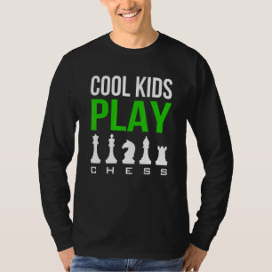 Camiseta Crianças legal Tocam Humor De Jogo De Xadrez Ch