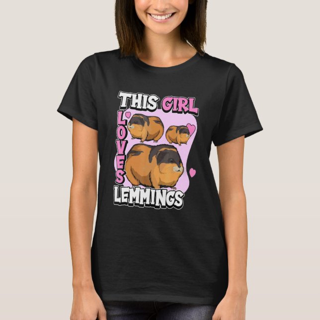 Camiseta Crianças Limmando Cota Rodent Esta Menina Adora Li (Frente)