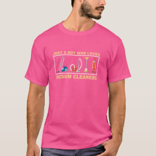 Camiseta Crianças Limpadoras De Vácuo De Limpeza Do Agregad