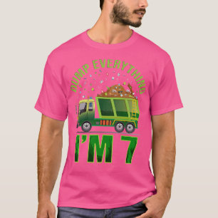 Camiseta Crianças Lixam Caminhão Dúbito Tudo que tenho 7 Li