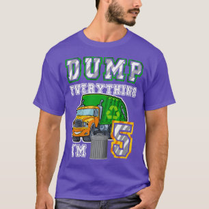 Camiseta Crianças Lixiviam Deitar tudo que tenho 5 Lixo T