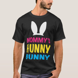 Camiseta Crianças Mamãe Hunny Páscoa Coelhinha