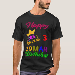 Camiseta Crianças Marcham Meninas Aniversário 29 de março